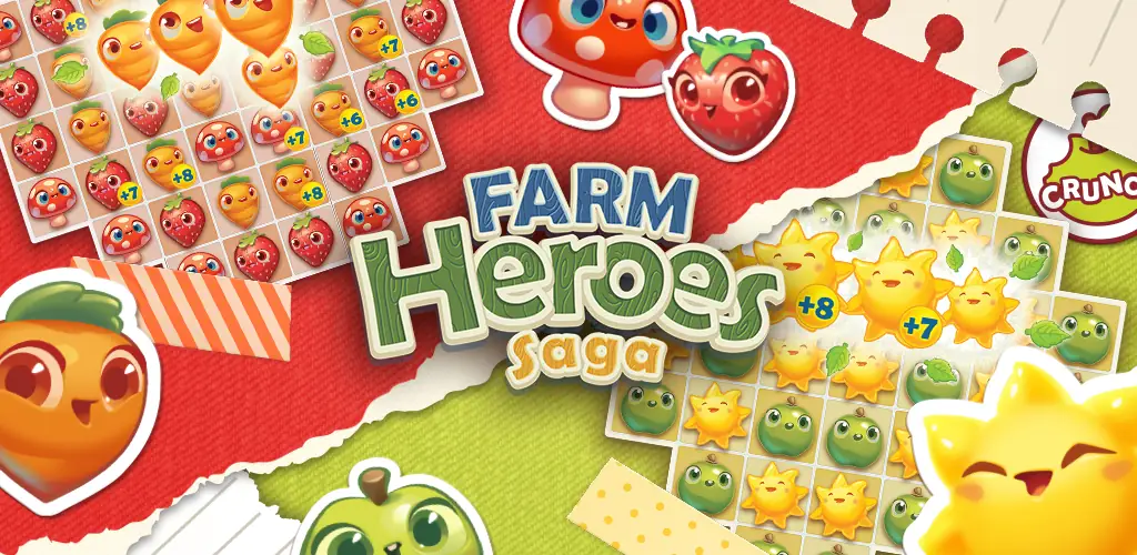 Farm Heroes Saga لعبة غلاف فني للأندرويد