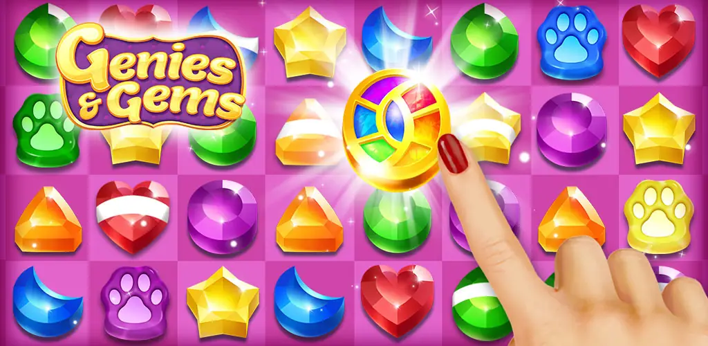 Genies & Gems Spiel Titelbild für Android