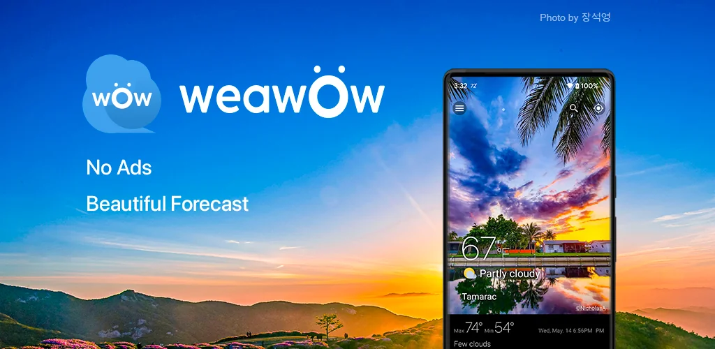 Počasí a widget - Weawow aplikace obálka pro Android