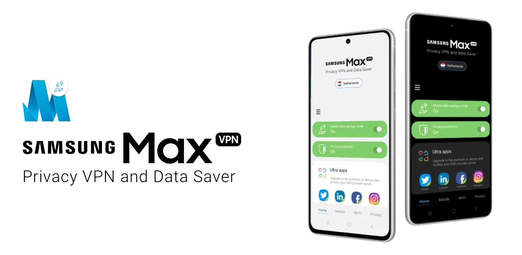 Samsung Max VPN App Titelbild für Android