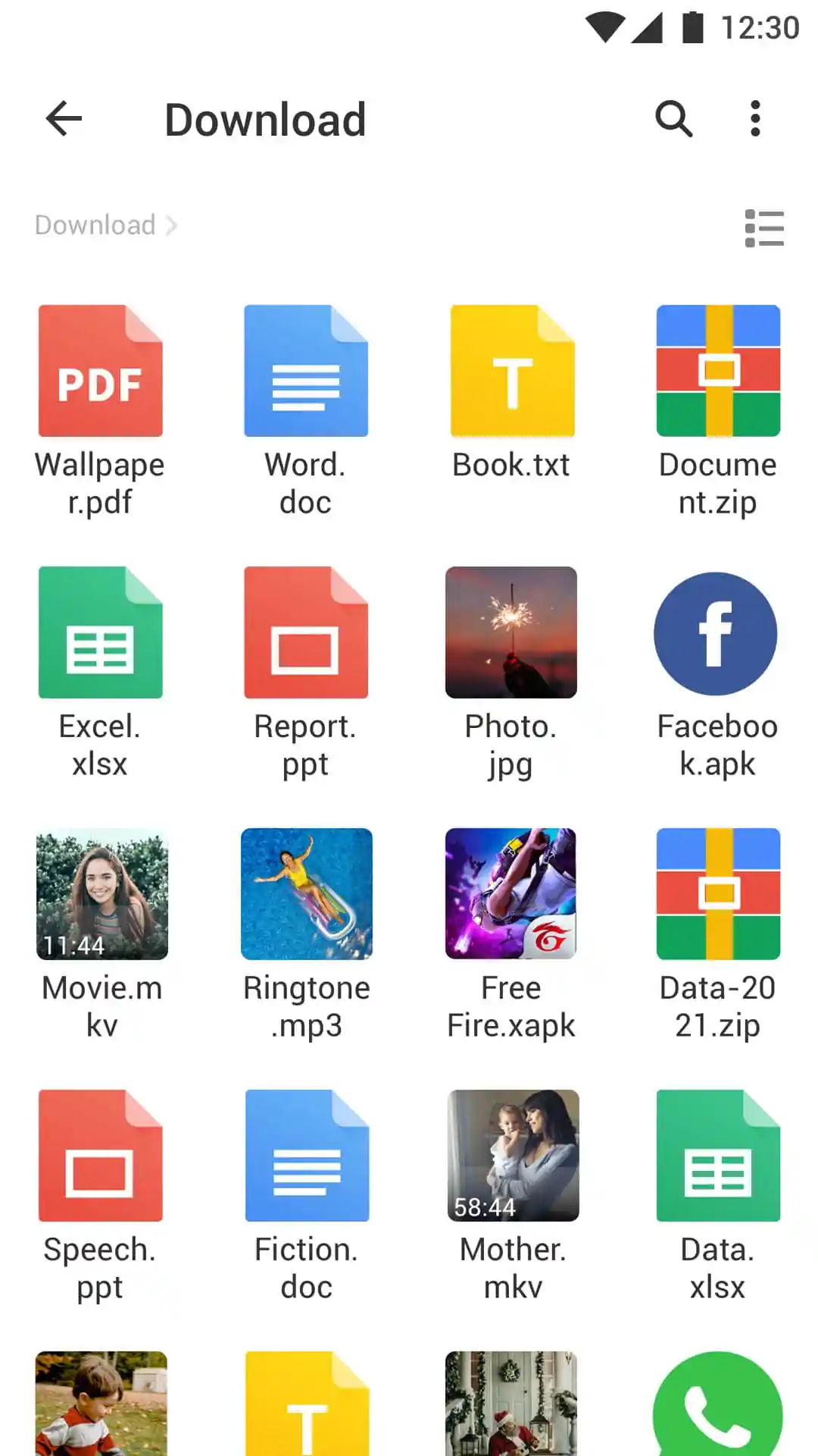Screenshot File Manager 4