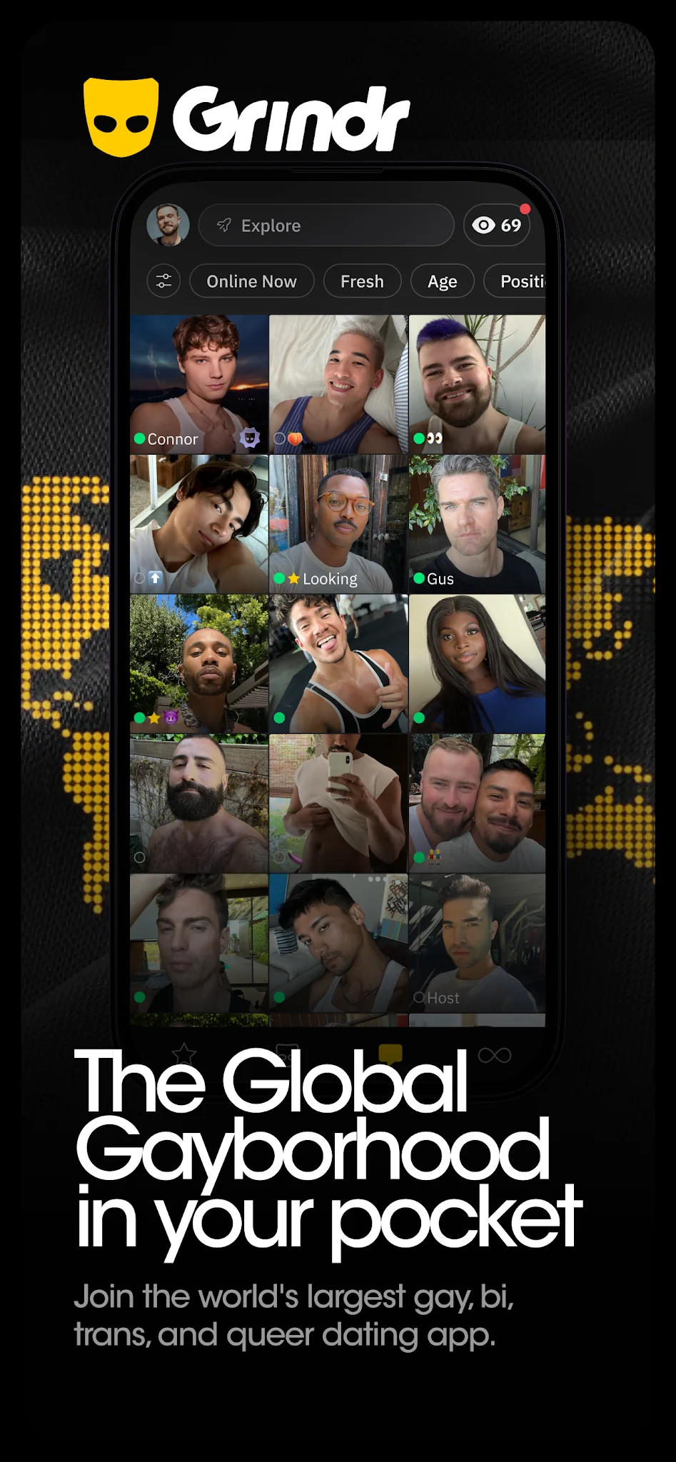 Captură de ecran Grindr 1