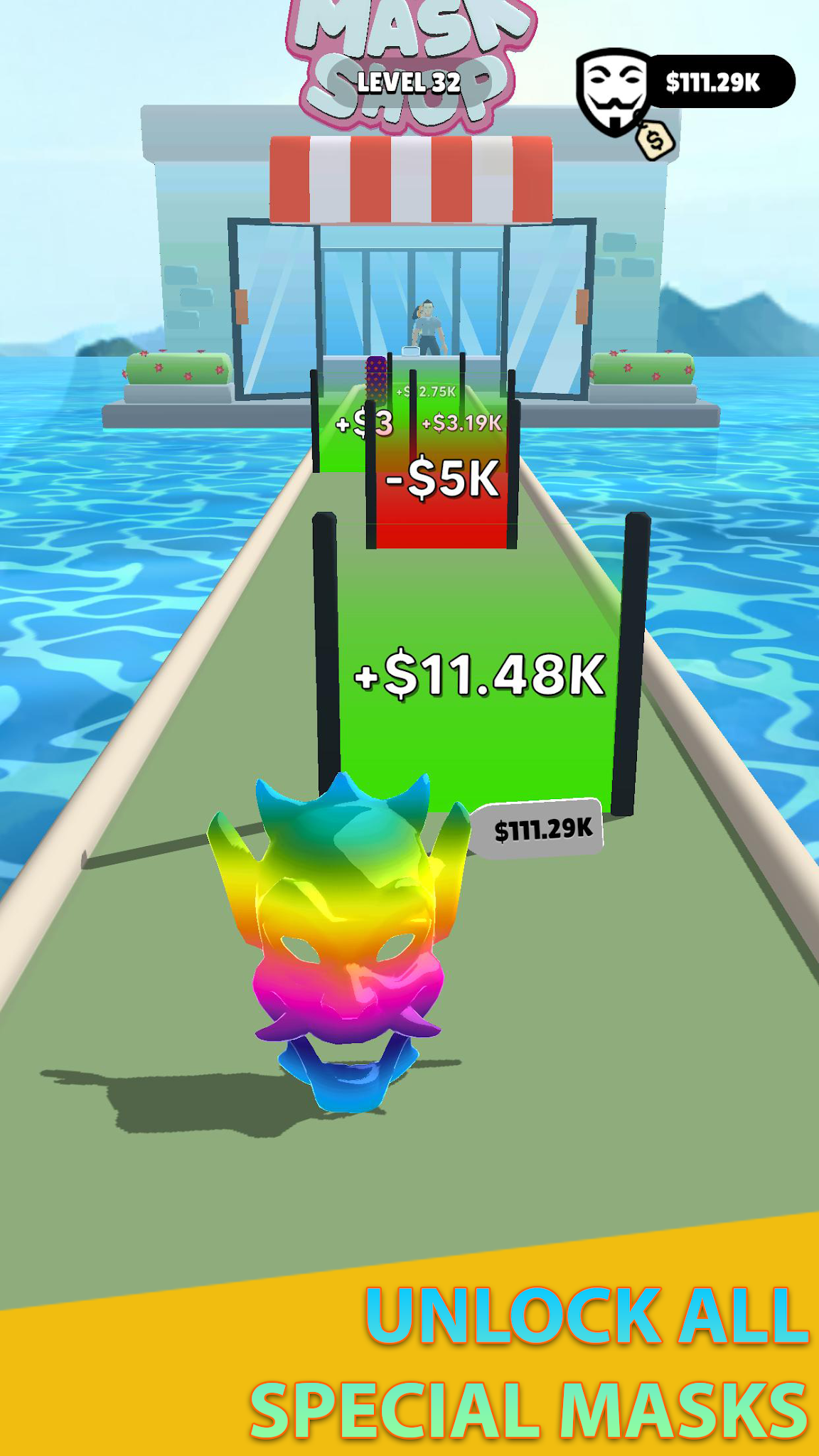 ภาพหน้าจอ Mask Evolution: 3D Run Game 3