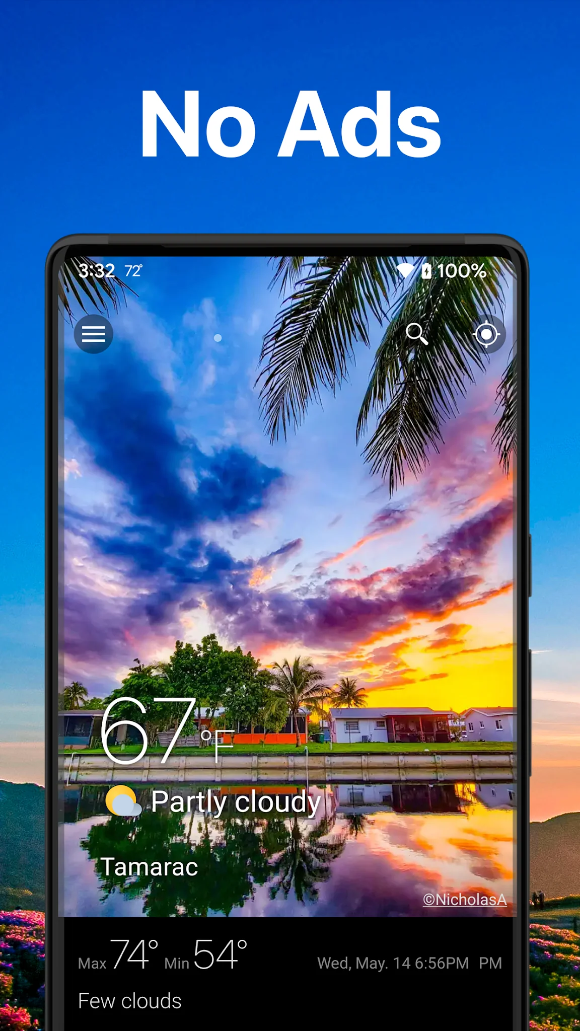 Snímek obrazovky Počasí a widget - Weawow 1