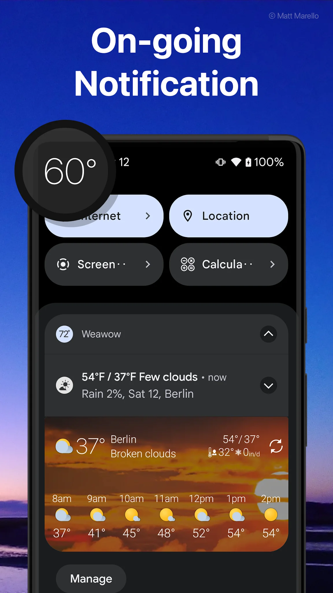 Snímek obrazovky Počasí a widget - Weawow 7