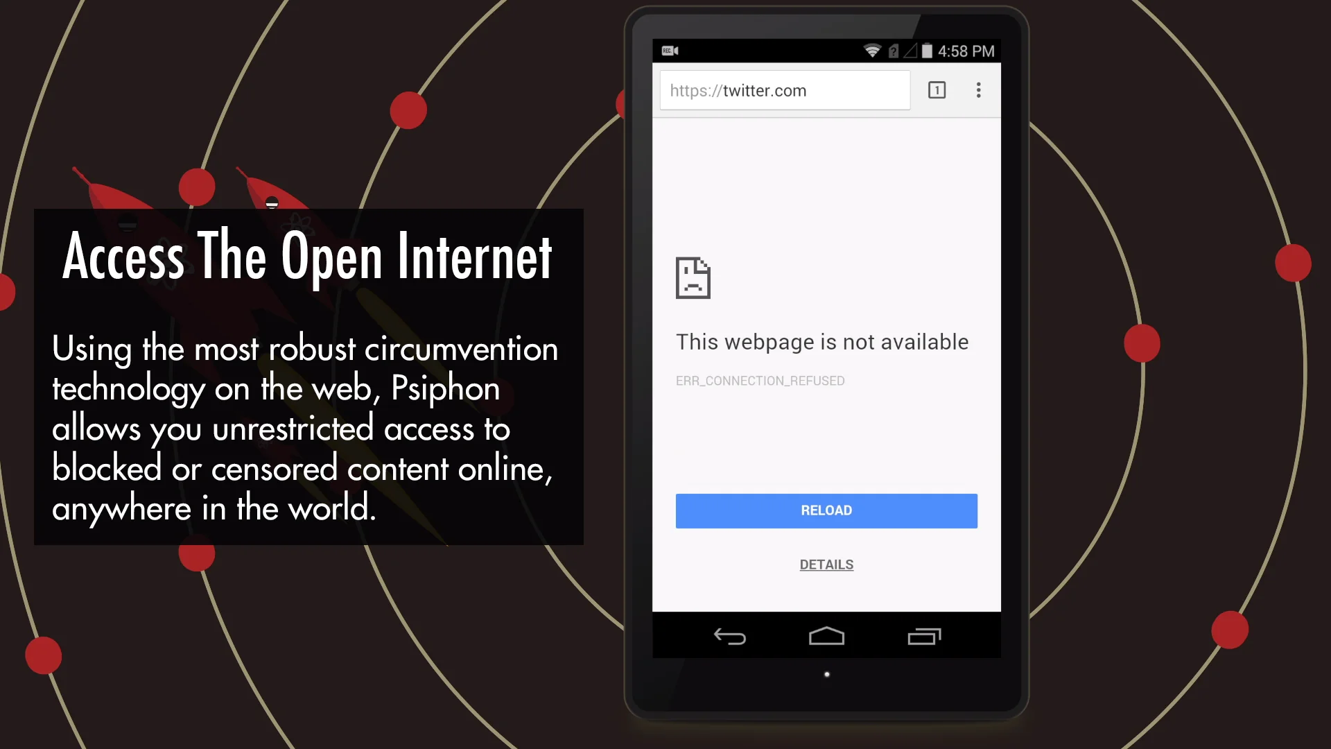 Captură de ecran Psiphon 2