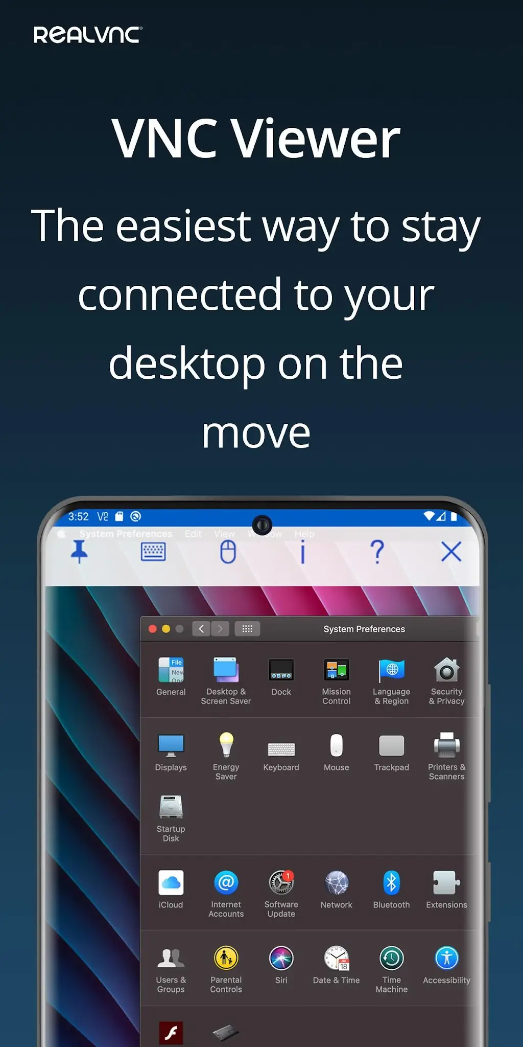 Ảnh chụp màn hình RealVNC Viewer: Remote Desktop 5