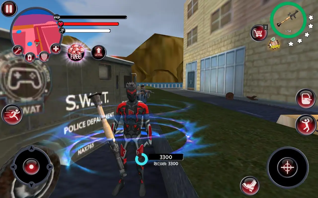 Скриншот Rope Hero 8