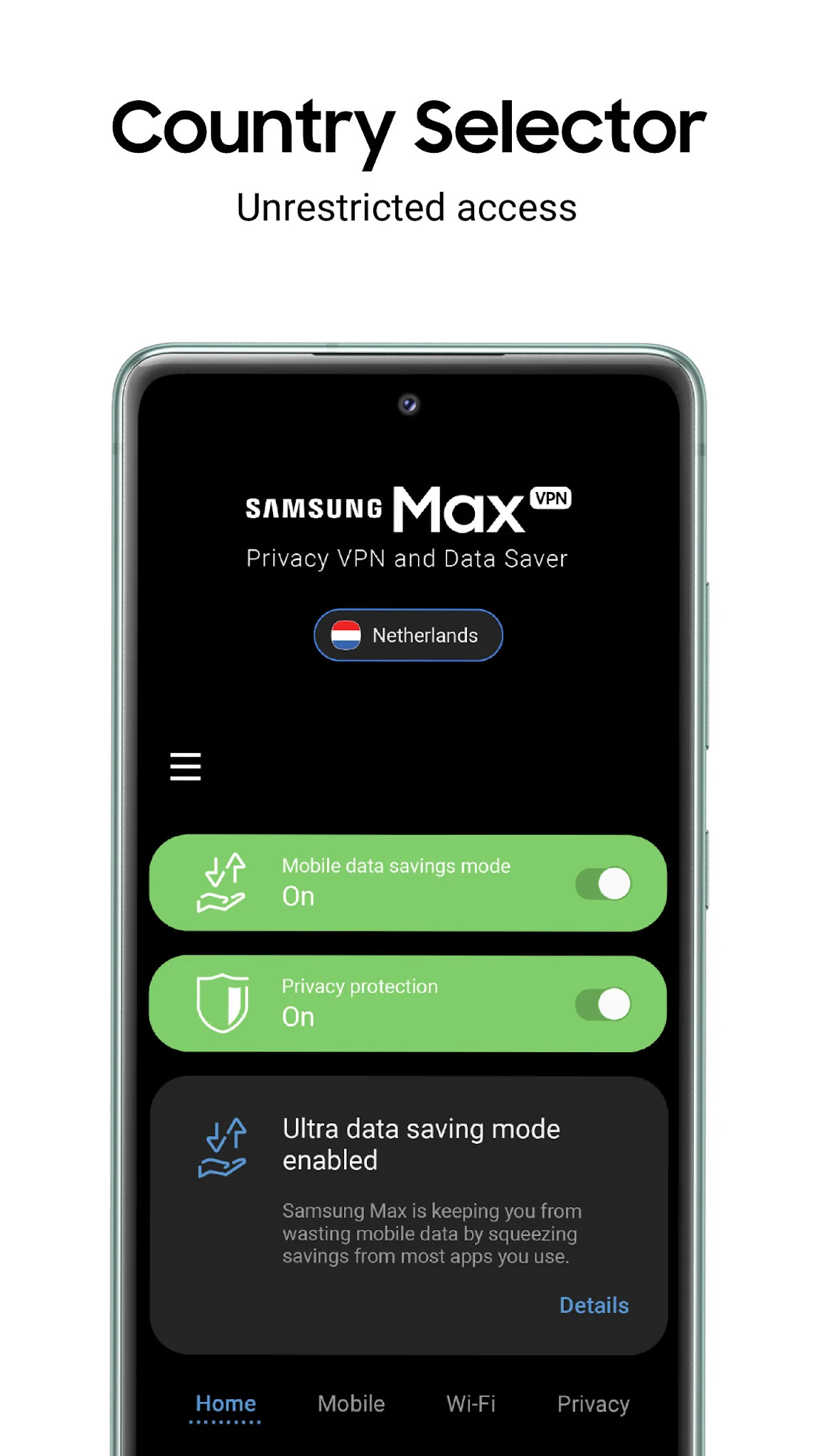Screenshot Samsung Max VPN 3
