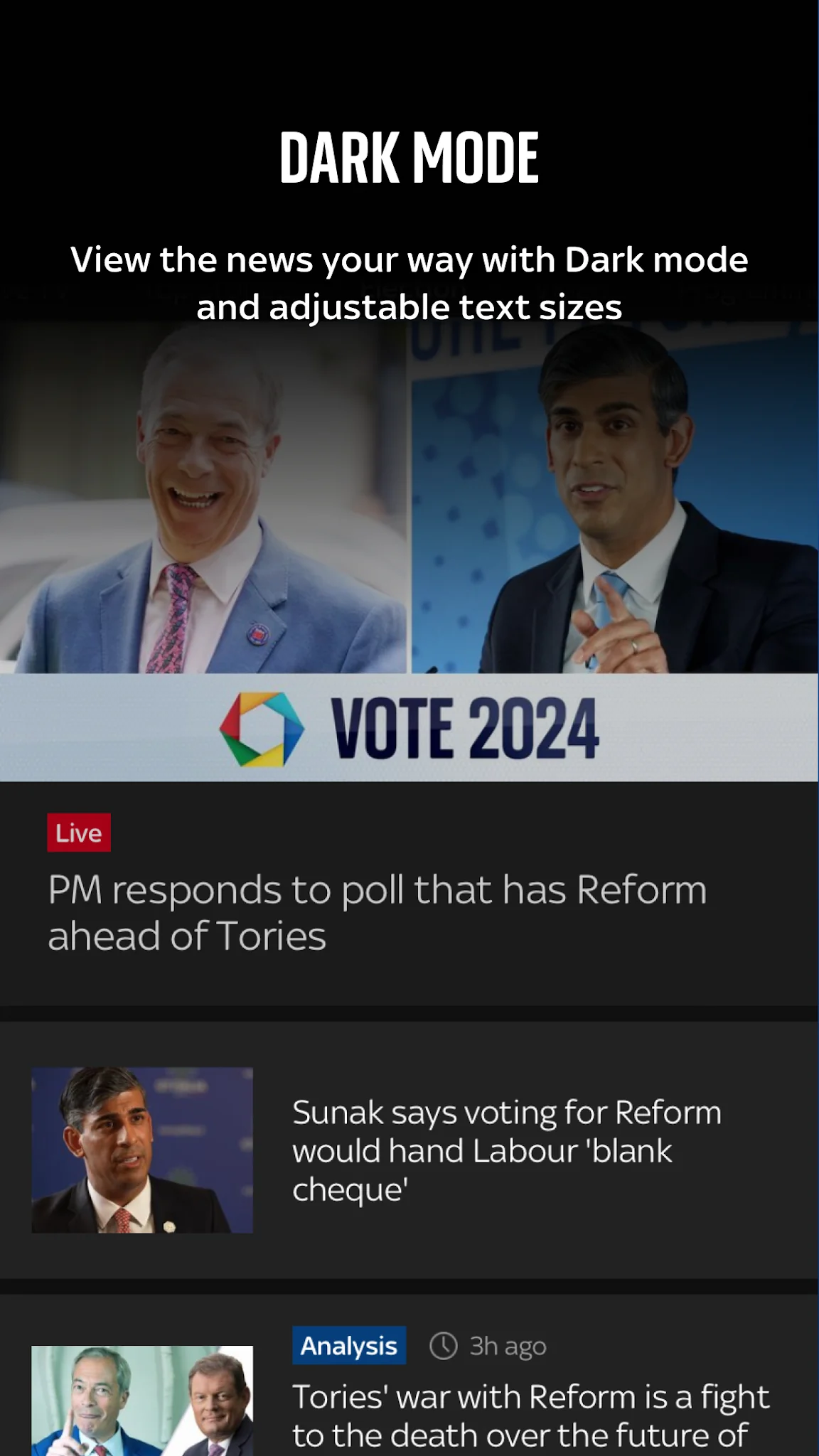 Snímek obrazovky Sky News 5