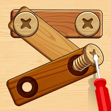 Wood Nuts & Bolts, Screw Icono