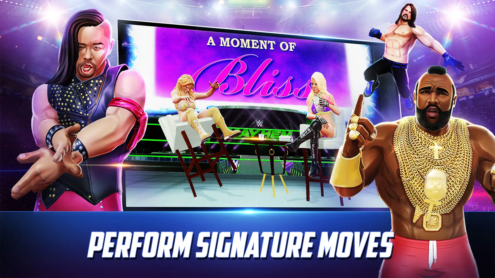 Snímek obrazovky WWE Mayhem 2