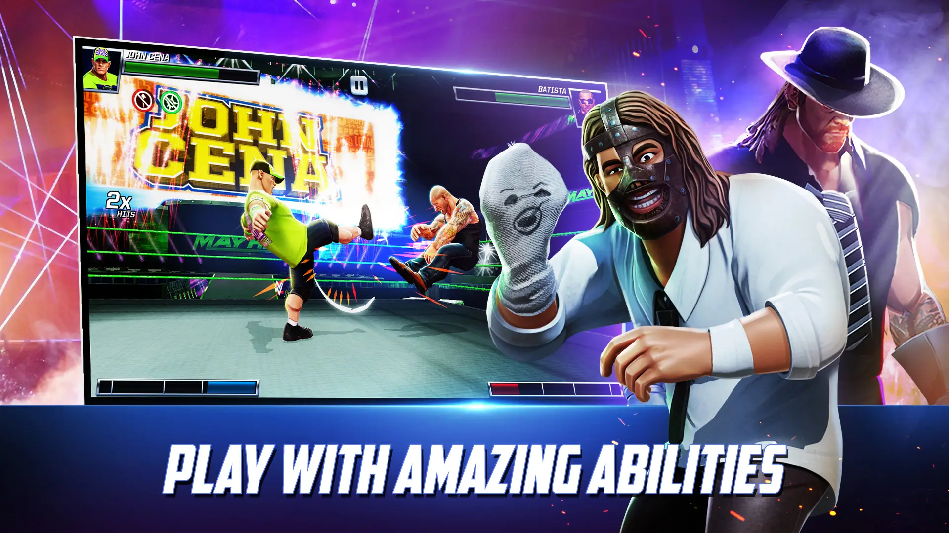 Snímek obrazovky WWE Mayhem 3