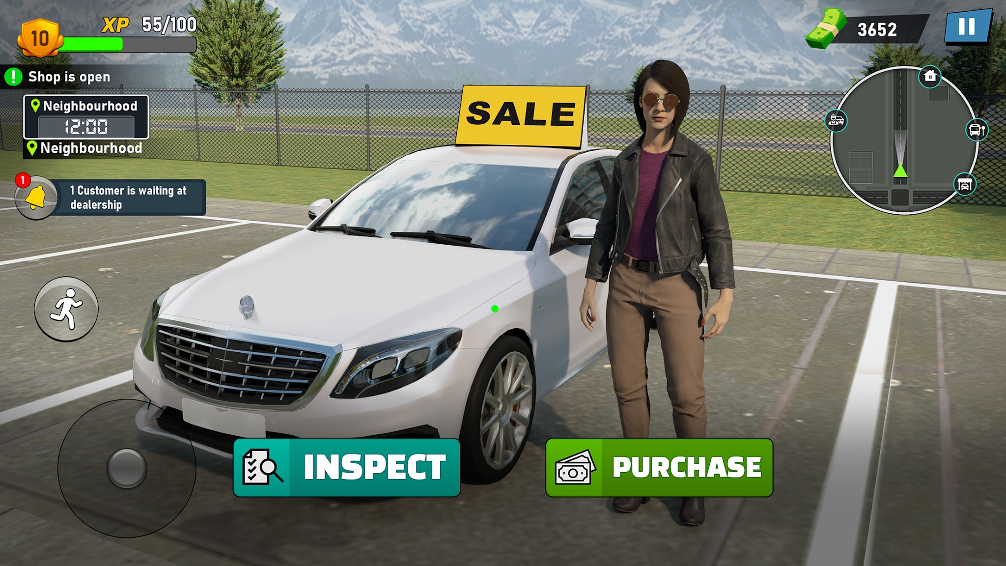 Tangkapan layar Game Bisnis Dealer Mobil 1