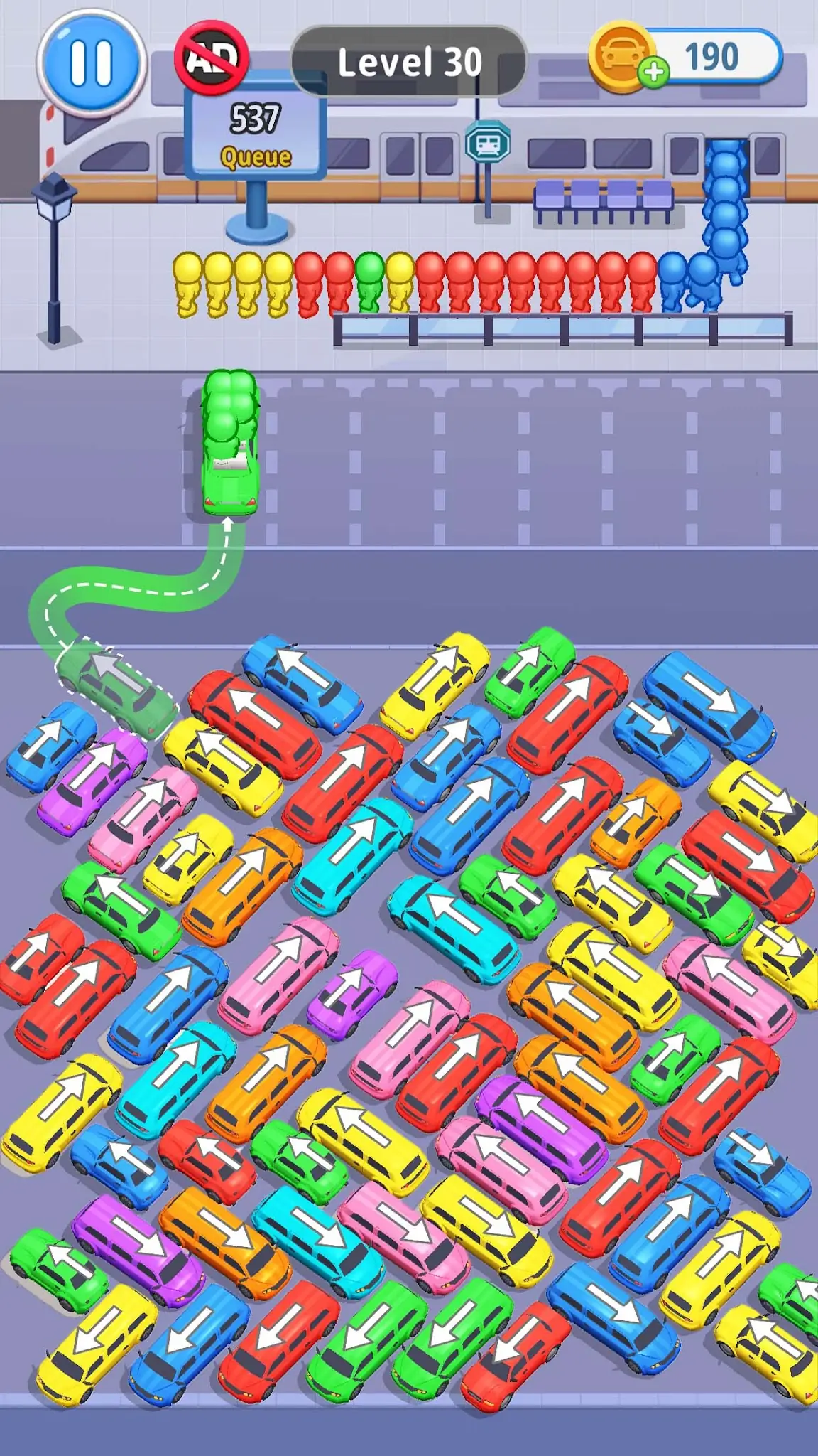 Captura de tela Car Jam Solver: Jogo do Ônibus 2