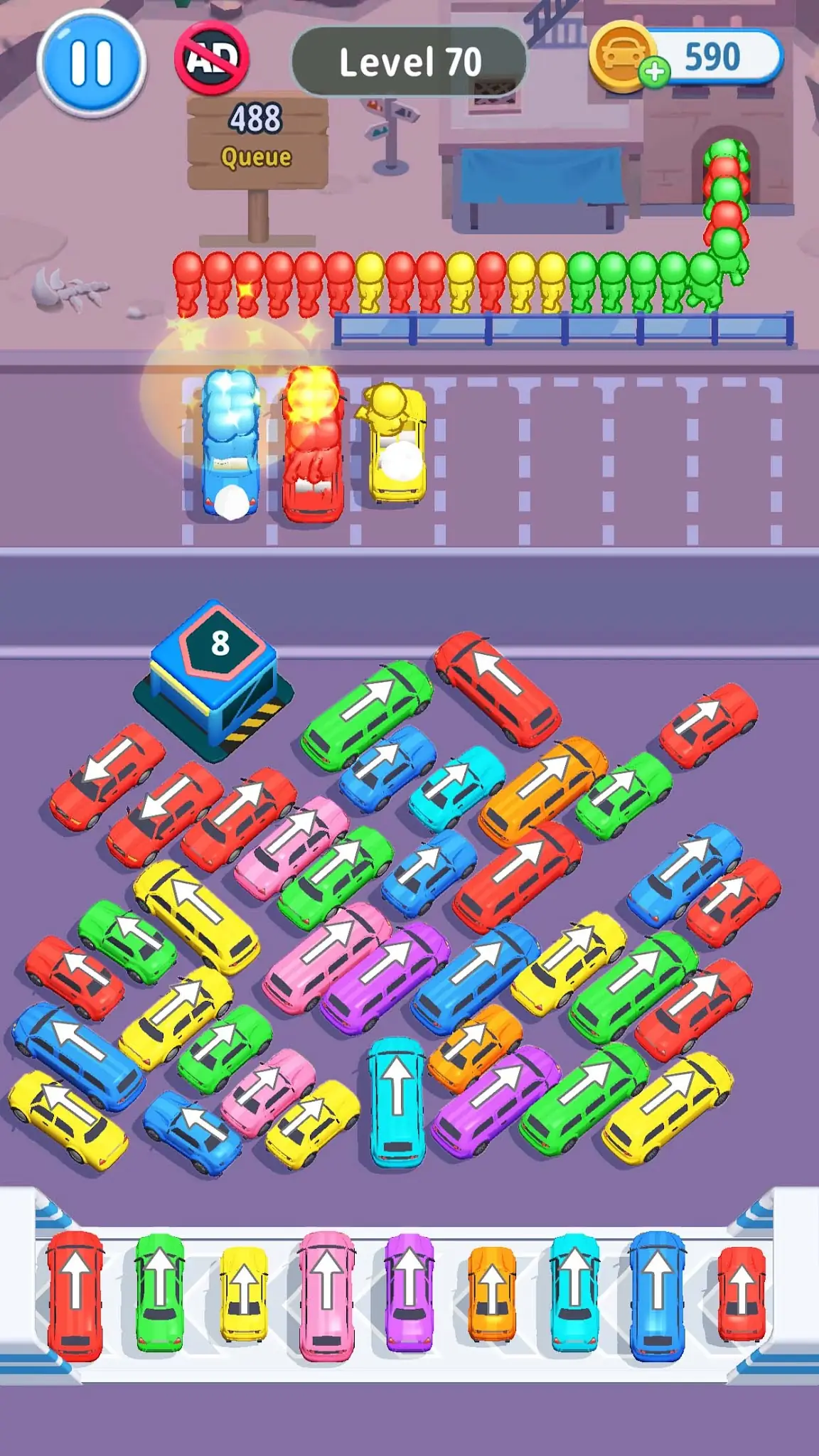 Captura de tela Car Jam Solver: Jogo do Ônibus 4