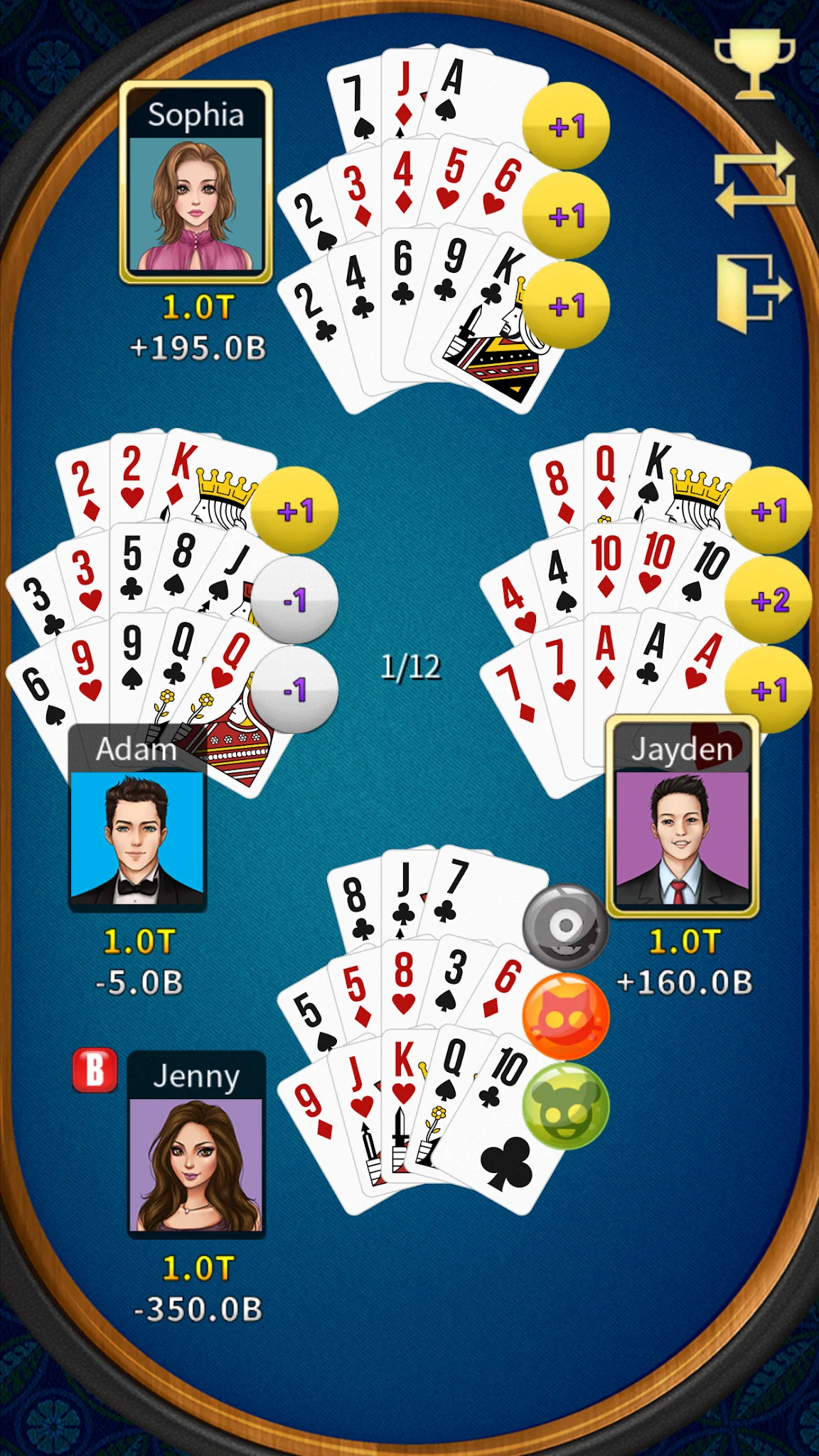 Snímek obrazovky Chinese Poker Offline KK Pusoy 8