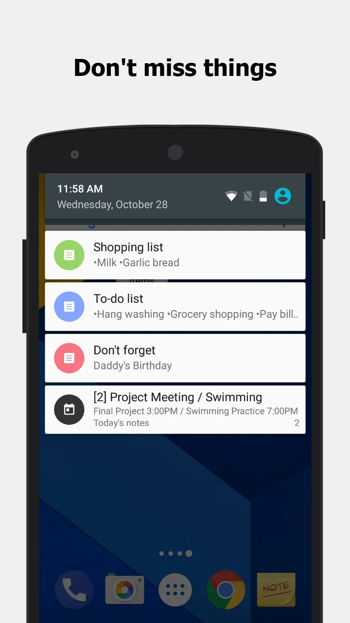 Скріншот ColorNote 5