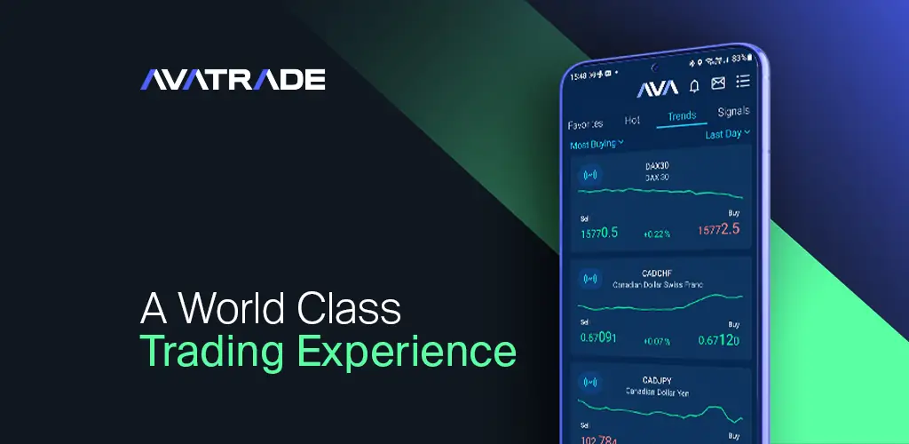 AvaTrade aplikace obálka pro Android