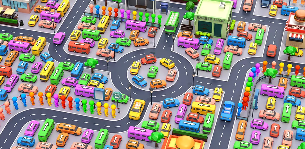 Car Jam Solver: Jogo do Ônibus jogo arte da capa para Android