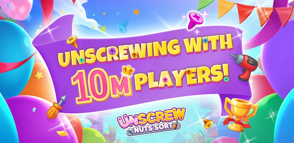 Unscrew Nuts game cover art for Android