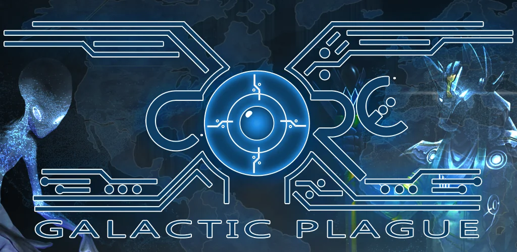 XCore Galactic Plague Strategy لعبة غلاف فني للأندرويد