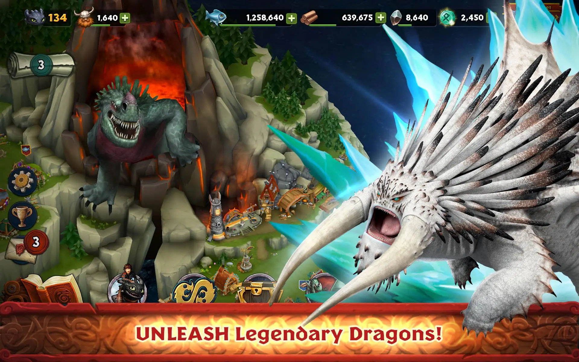 Snímek obrazovky Dragons: Rise of Berk 5