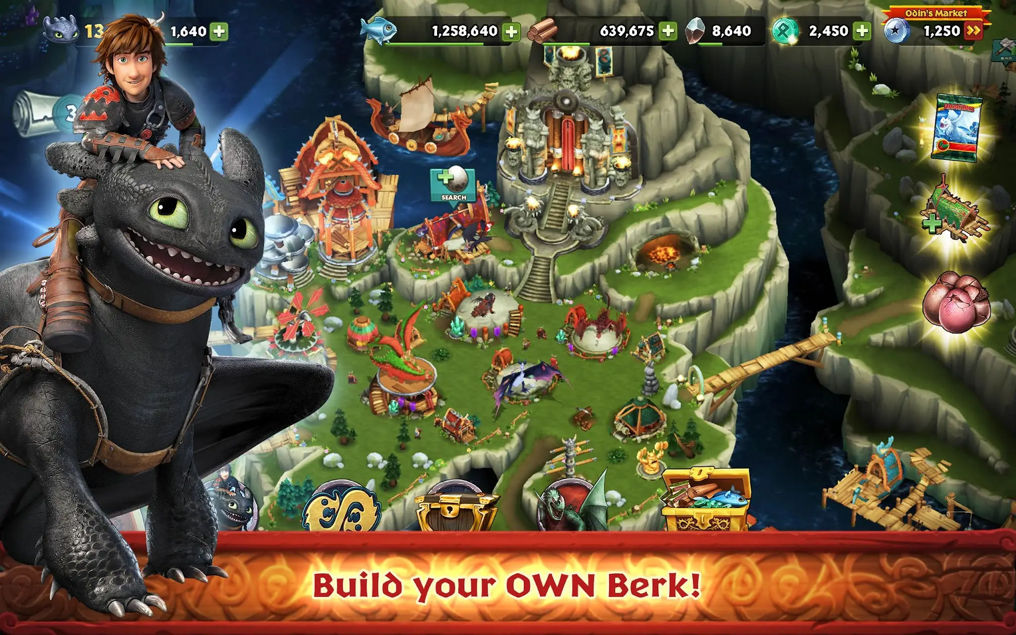 Snímek obrazovky Dragons: Rise of Berk 8
