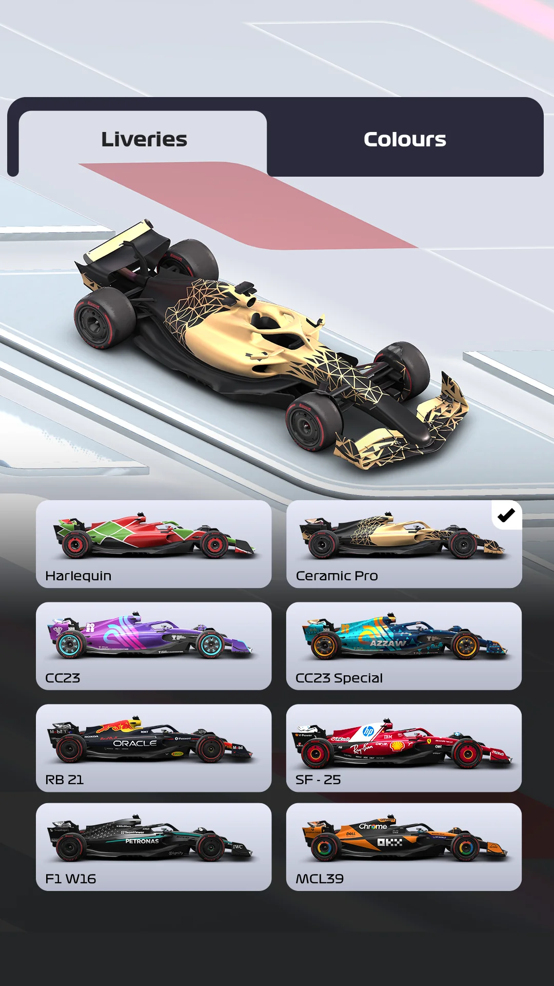 Снимка на екрана F1 Clash - Official 2025 Game 7