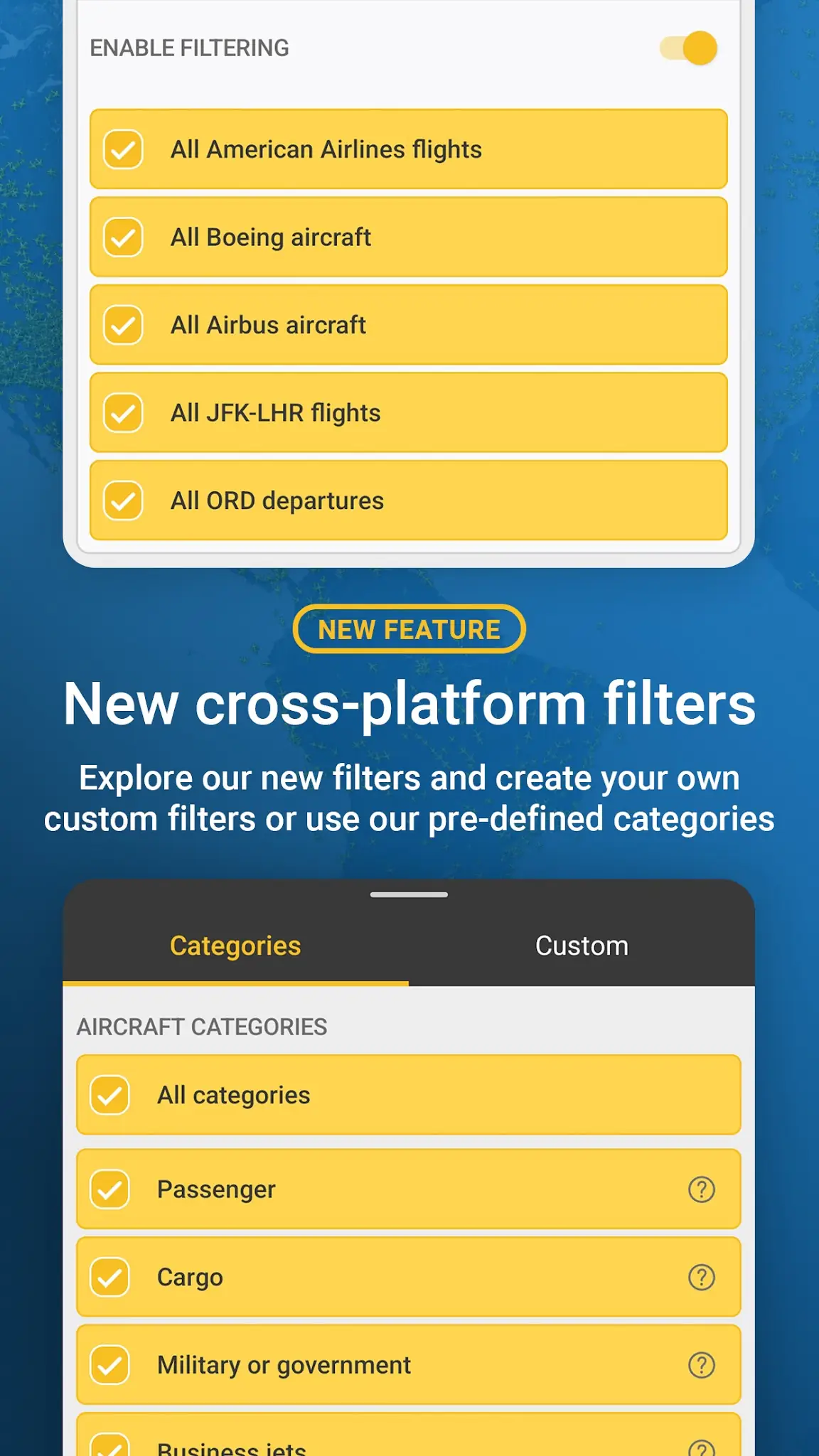 لقطة شاشة Flightradar24 %د