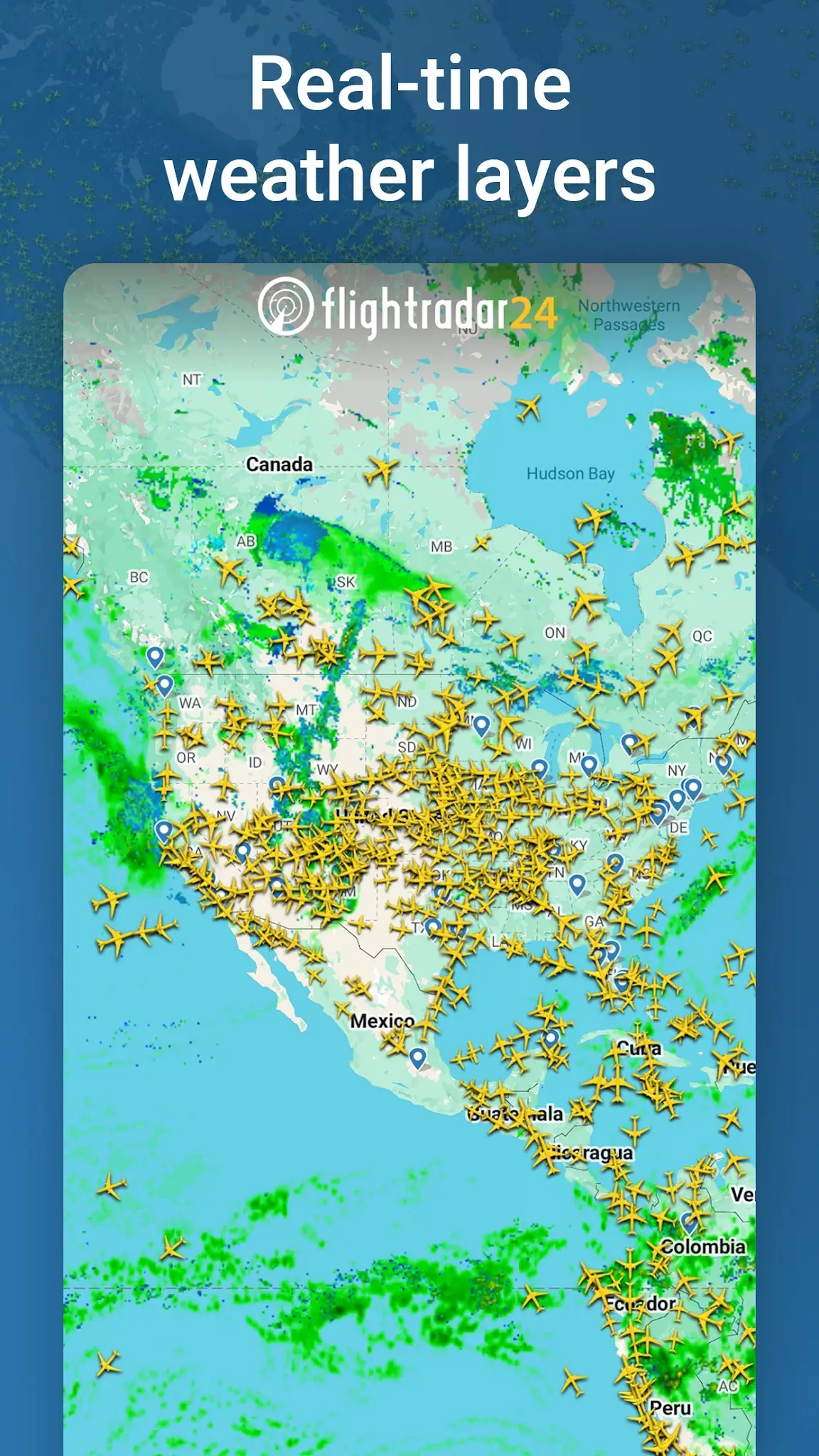 لقطة شاشة Flightradar24 %د
