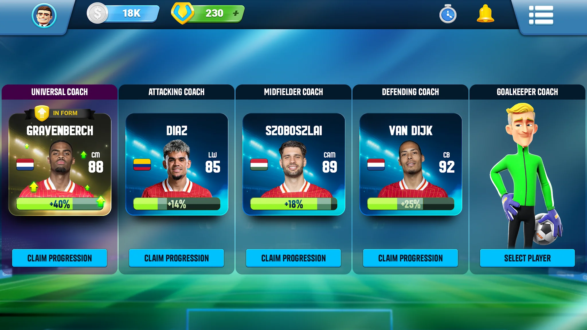 Ảnh chụp màn hình OSM 24 - Football Manager game 5