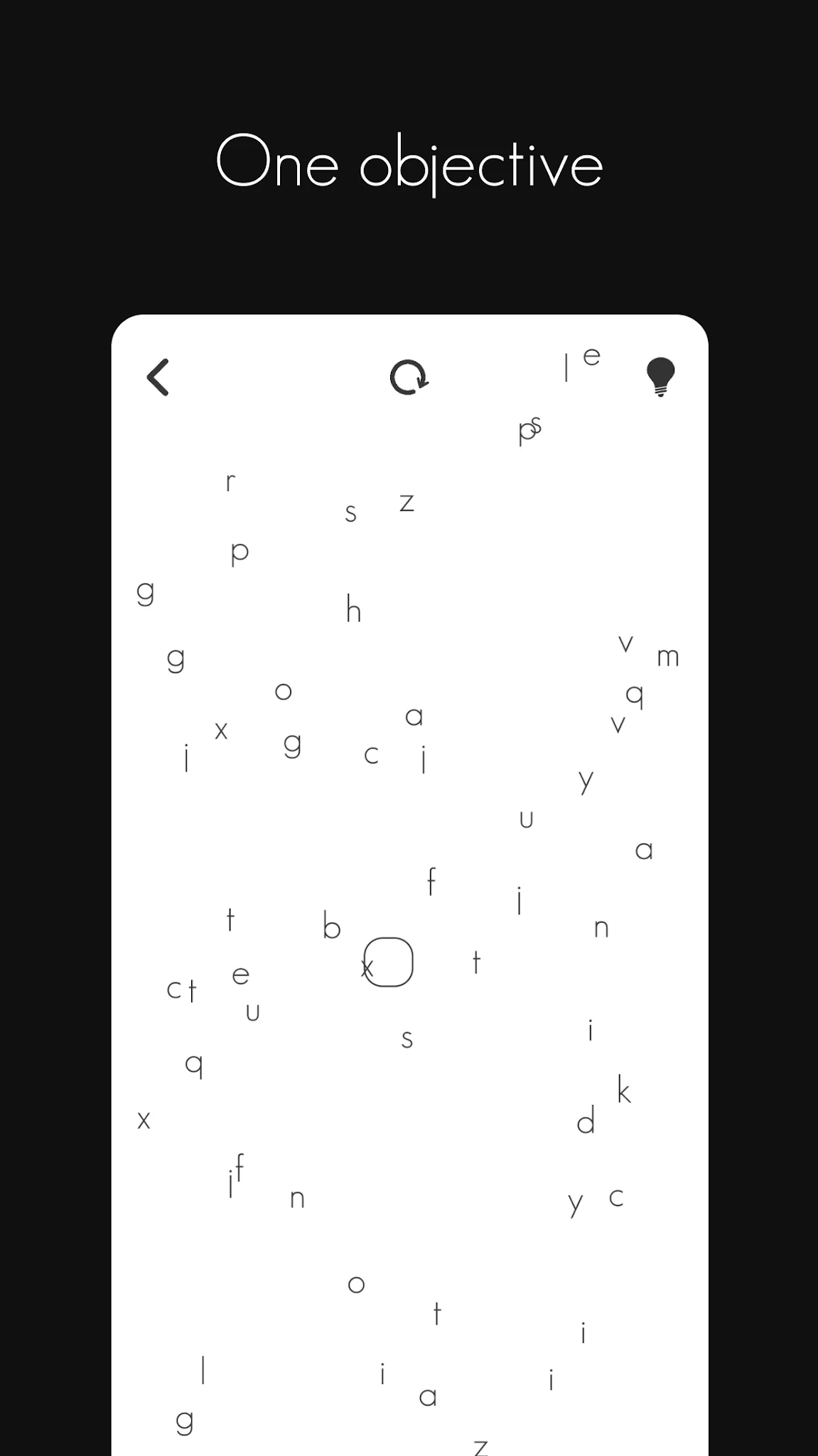 Captura de tela here - a puzzle game 1