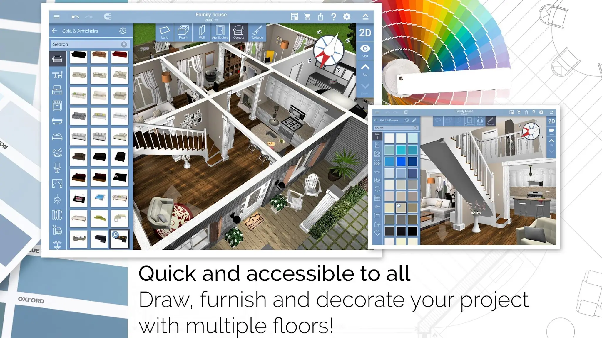 Ekran Görüntüsü Home Design 3D: Draw & Plan 3