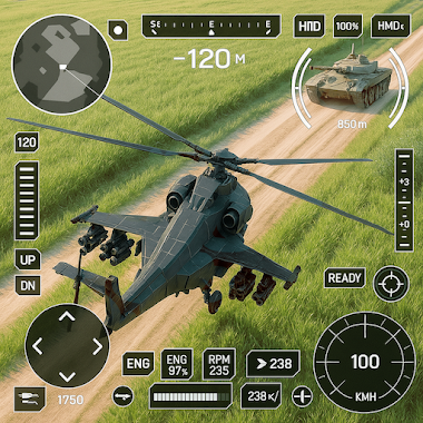 Massive Warfare: 탱크와 헬리콥터 게임 아이콘