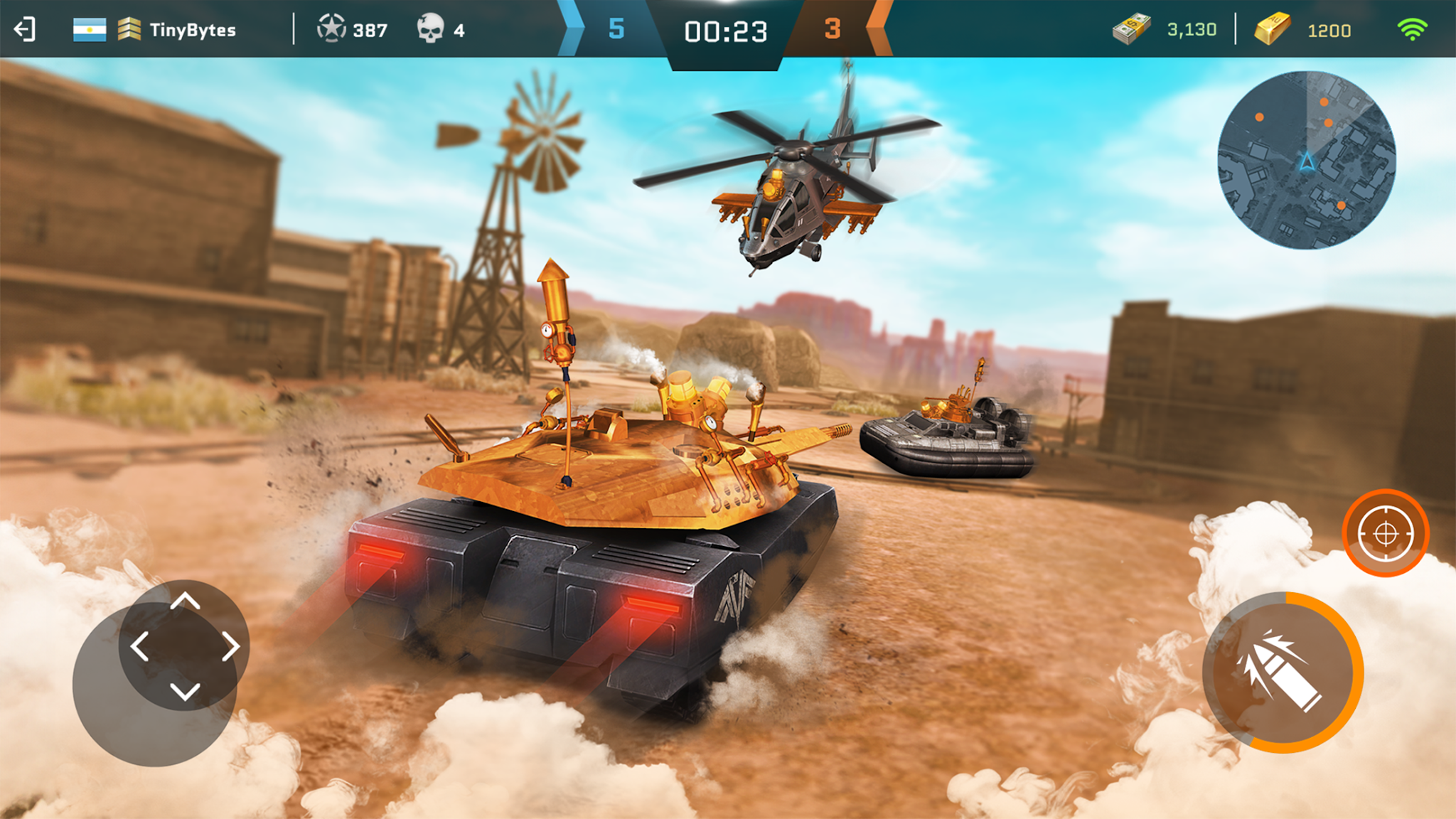 스크린샷 Massive Warfare: 탱크와 헬리콥터 게임 7