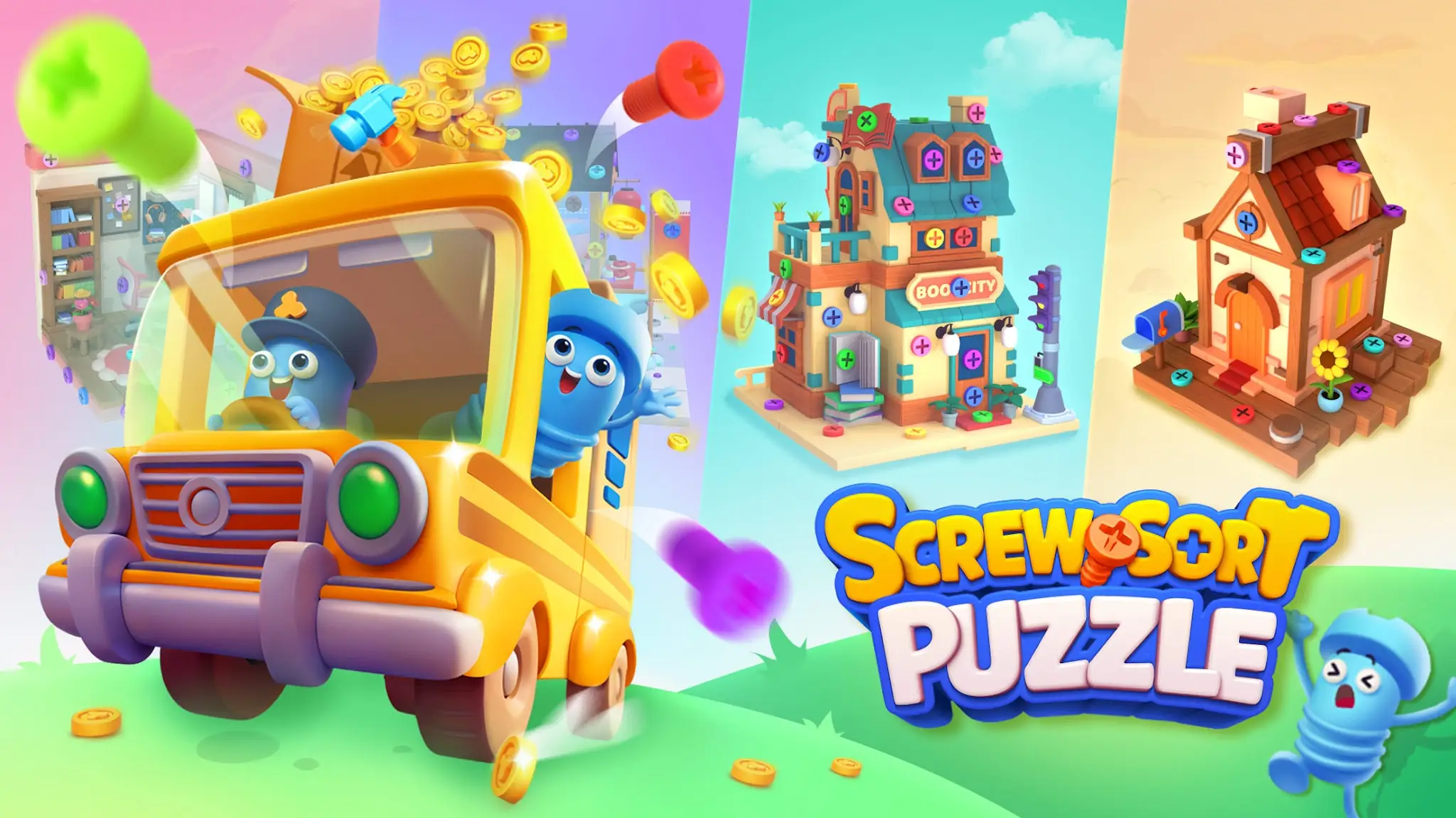 Tangkapan layar Screw Sort Puzzle: Sekrup 3D 1