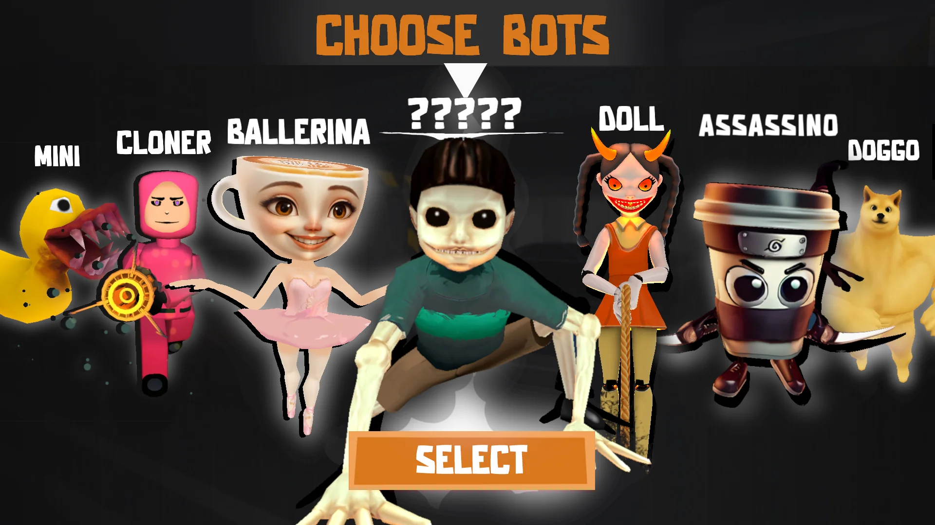 Снимка на екрана Meme Bots Jump Rope Chase Room 1