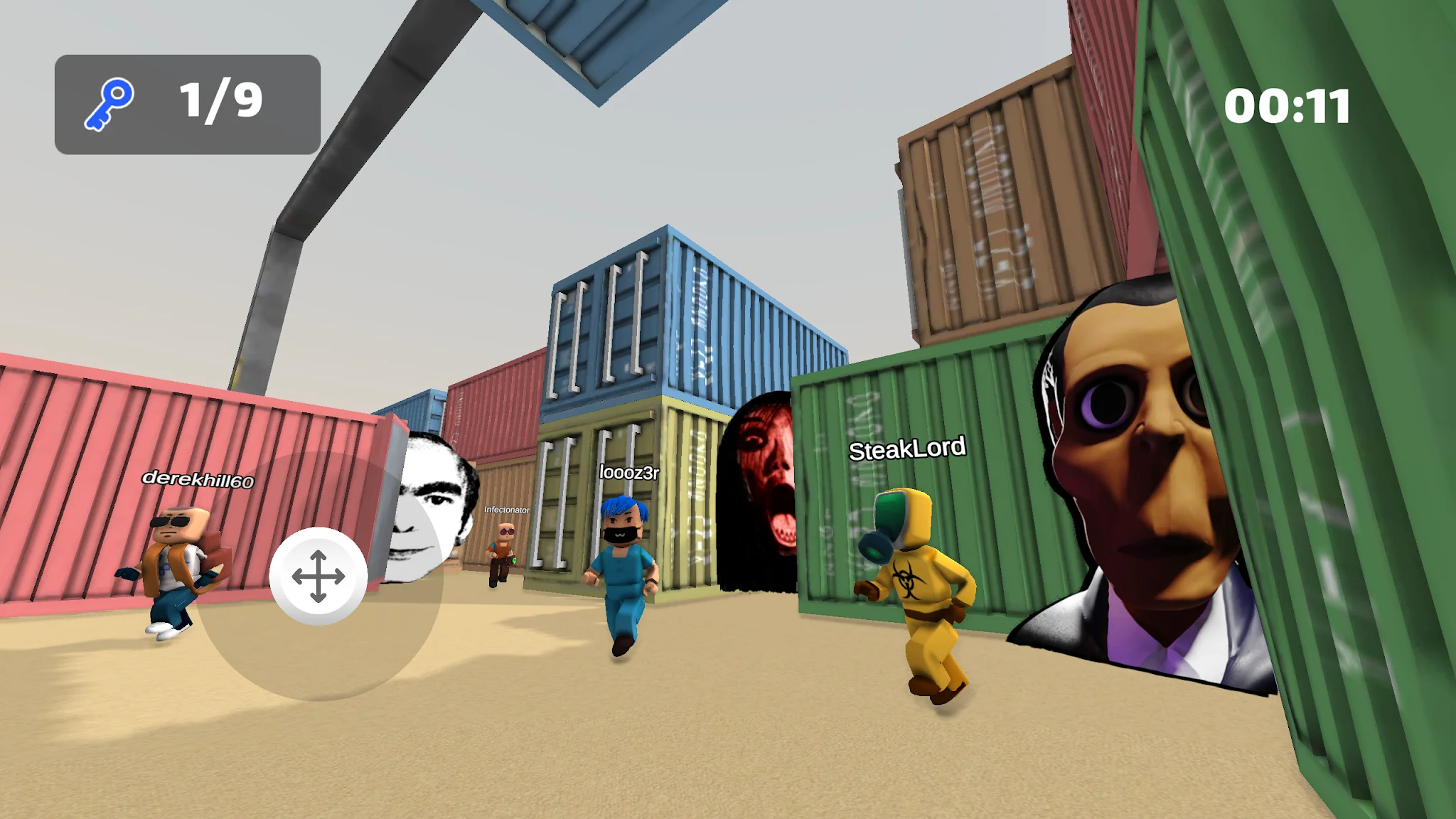 Снимка на екрана Meme Bots Jump Rope Chase Room 5