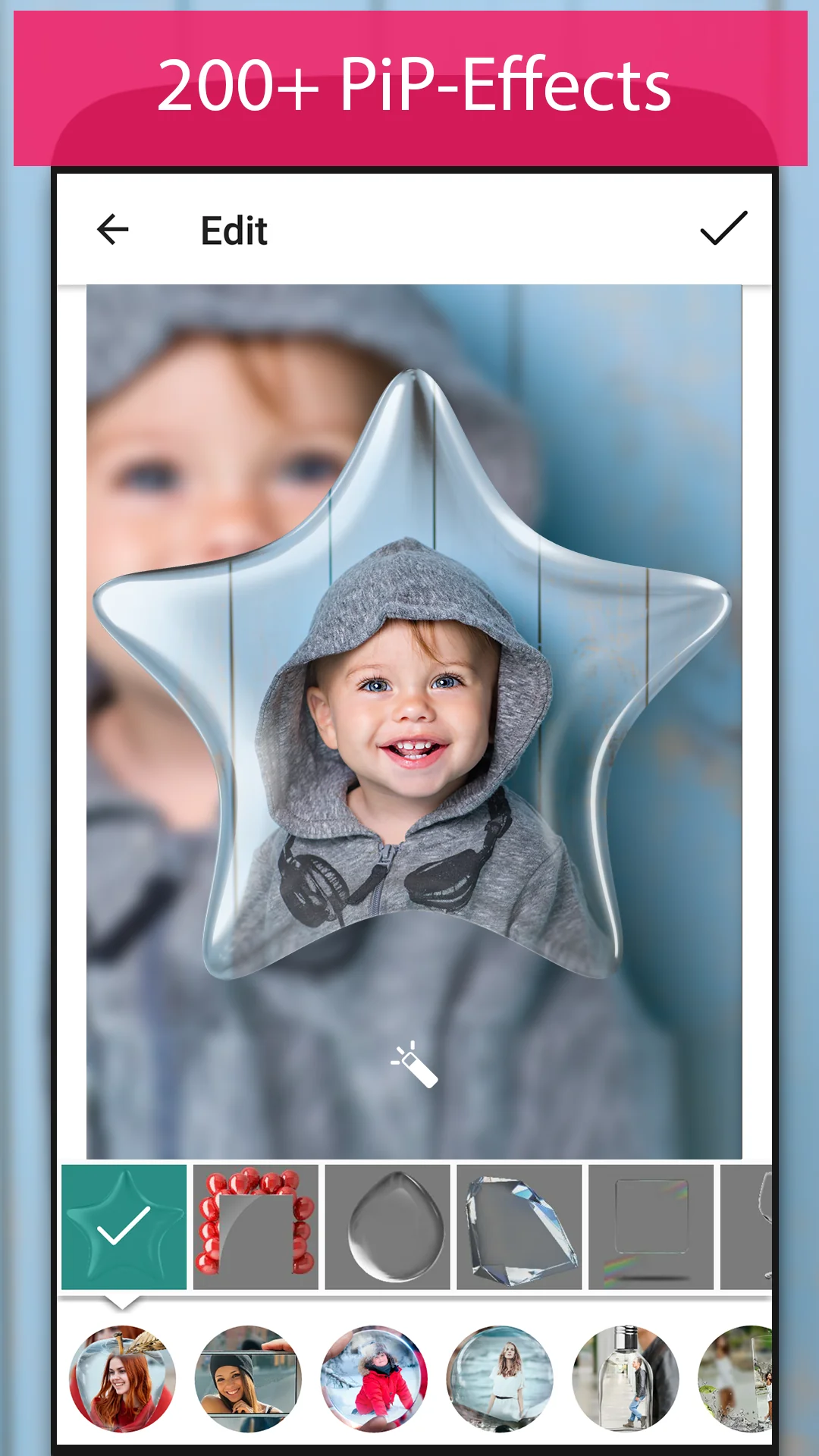Снимка на екрана PiP camera collage maker 5