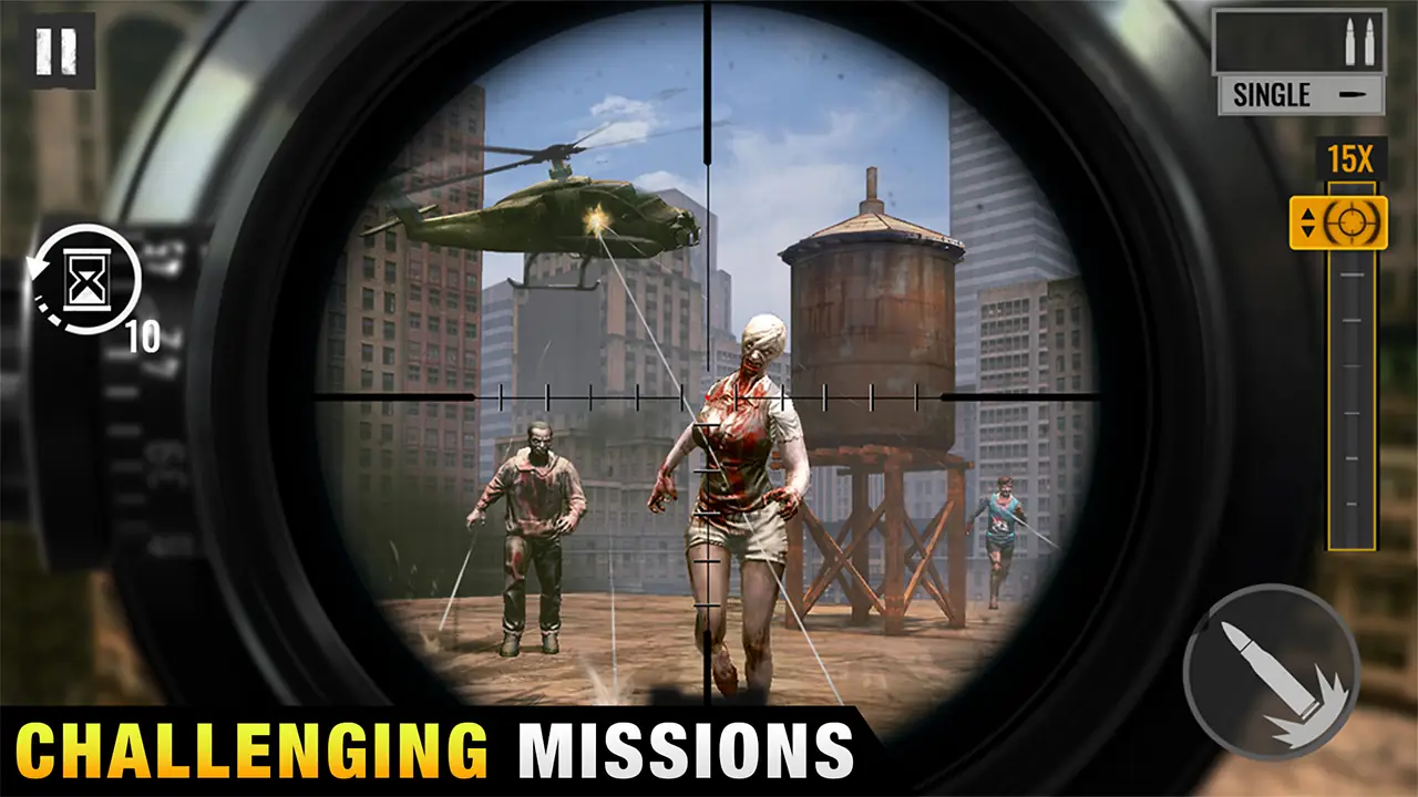 ภาพหน้าจอ Sniper Zombies: Offline Games 1