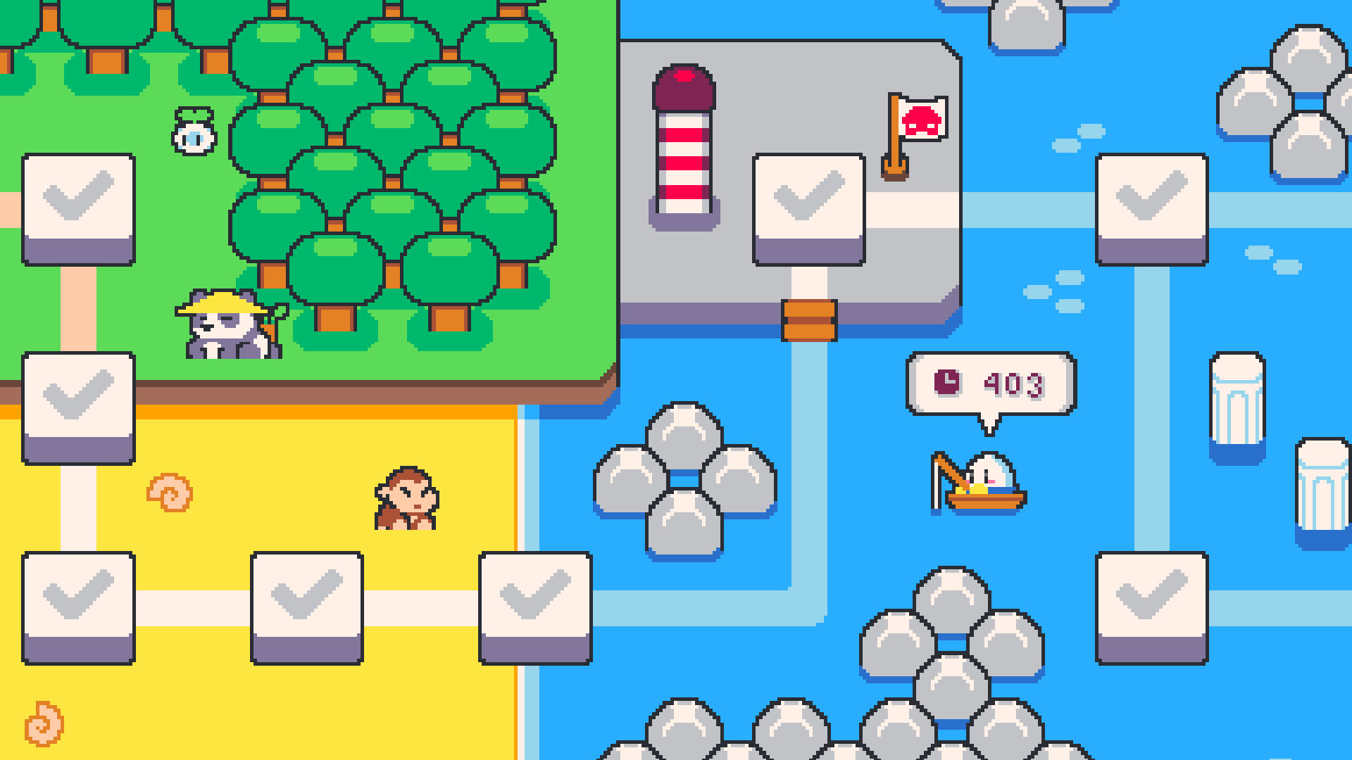 Tangkapan layar Super Cat Bros 8
