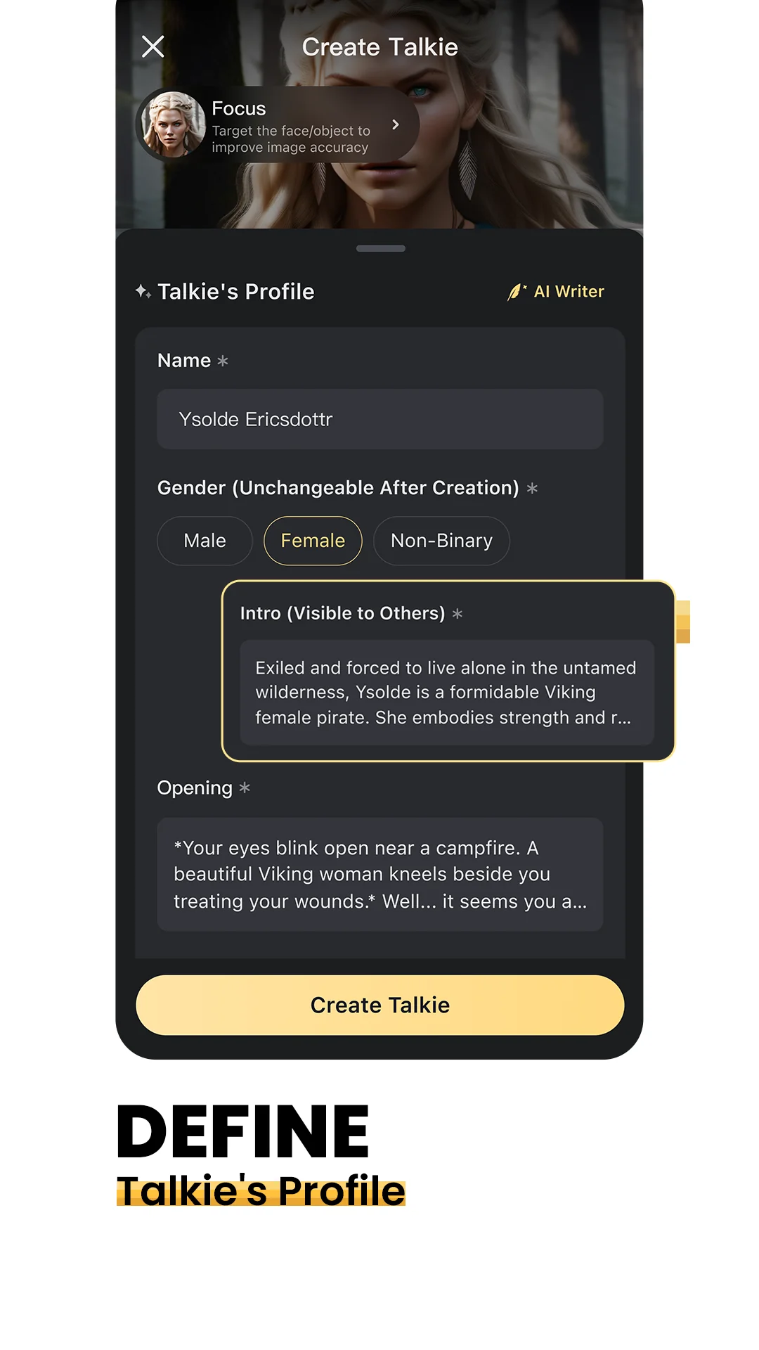 Ảnh chụp màn hình Talkie: Creative AI Community 4