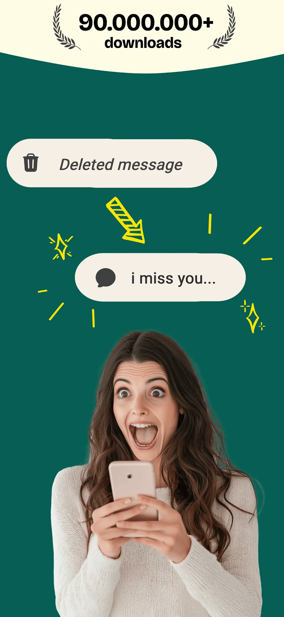 Скриншот WAMR: Reveal deleted messages! 1