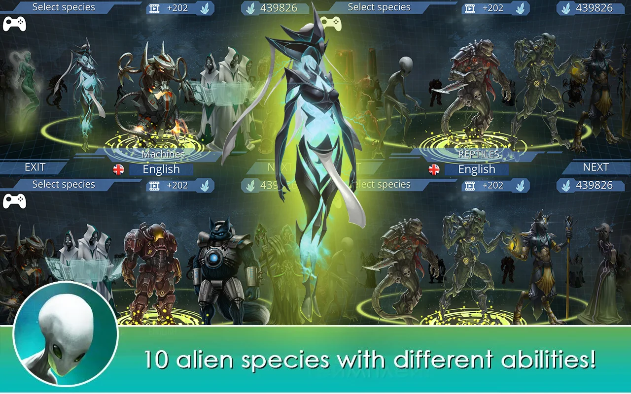 لقطة شاشة XCore Galactic Plague Strategy %د