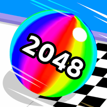 Ball Run 2048: merge number Icoană