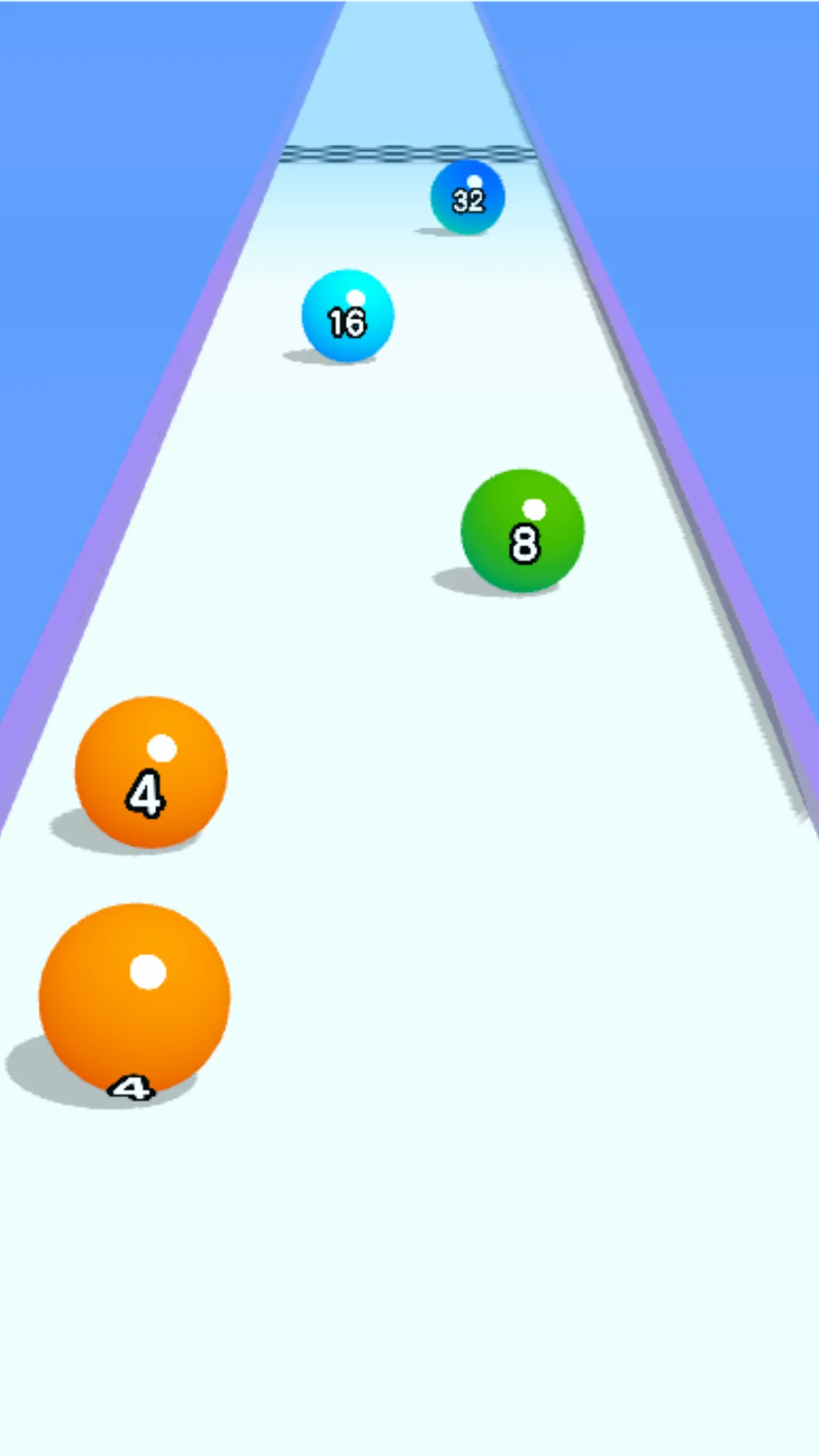 لقطة شاشة Ball Run 2048: merge number %د