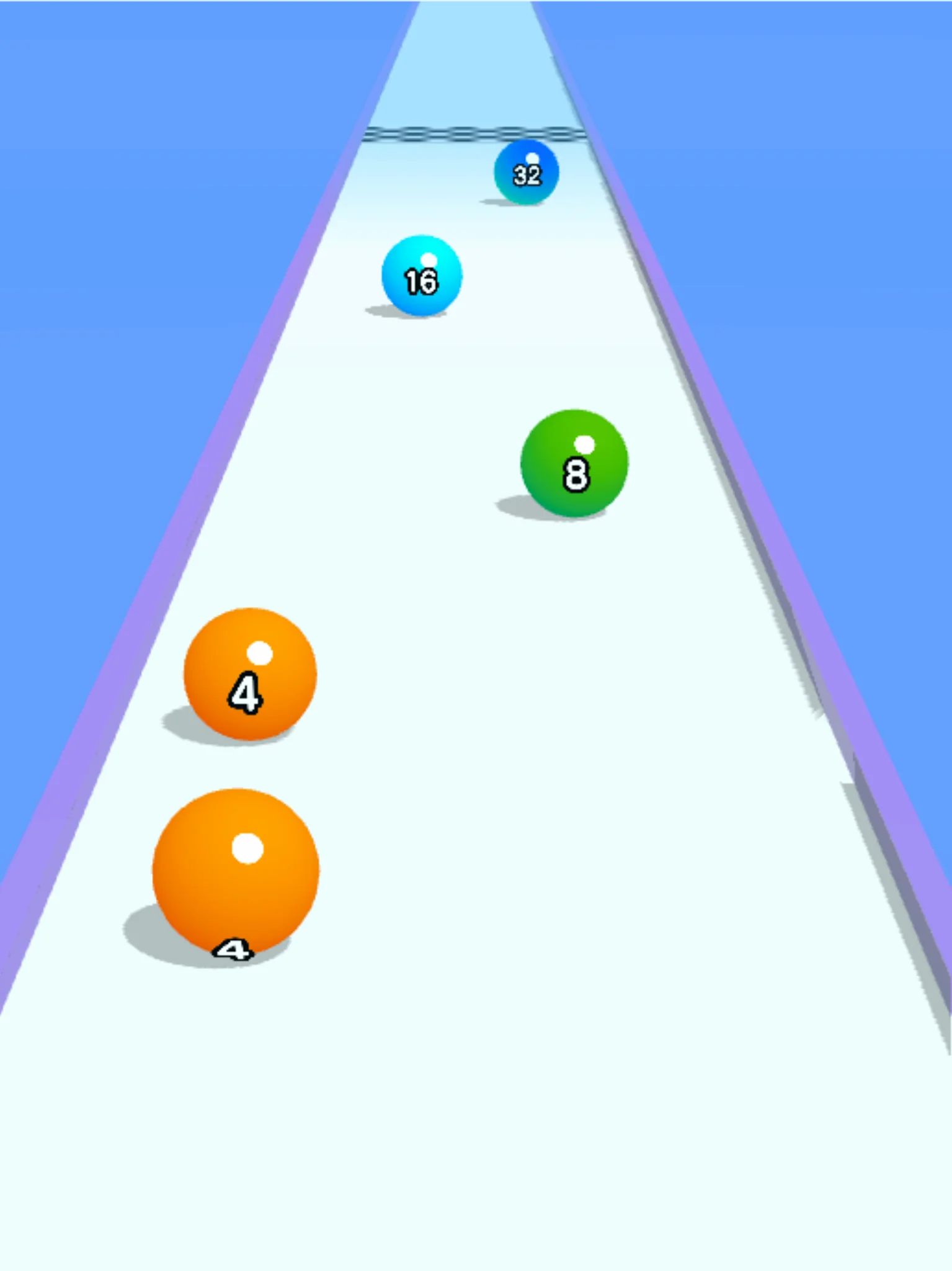 لقطة شاشة Ball Run 2048: merge number %د