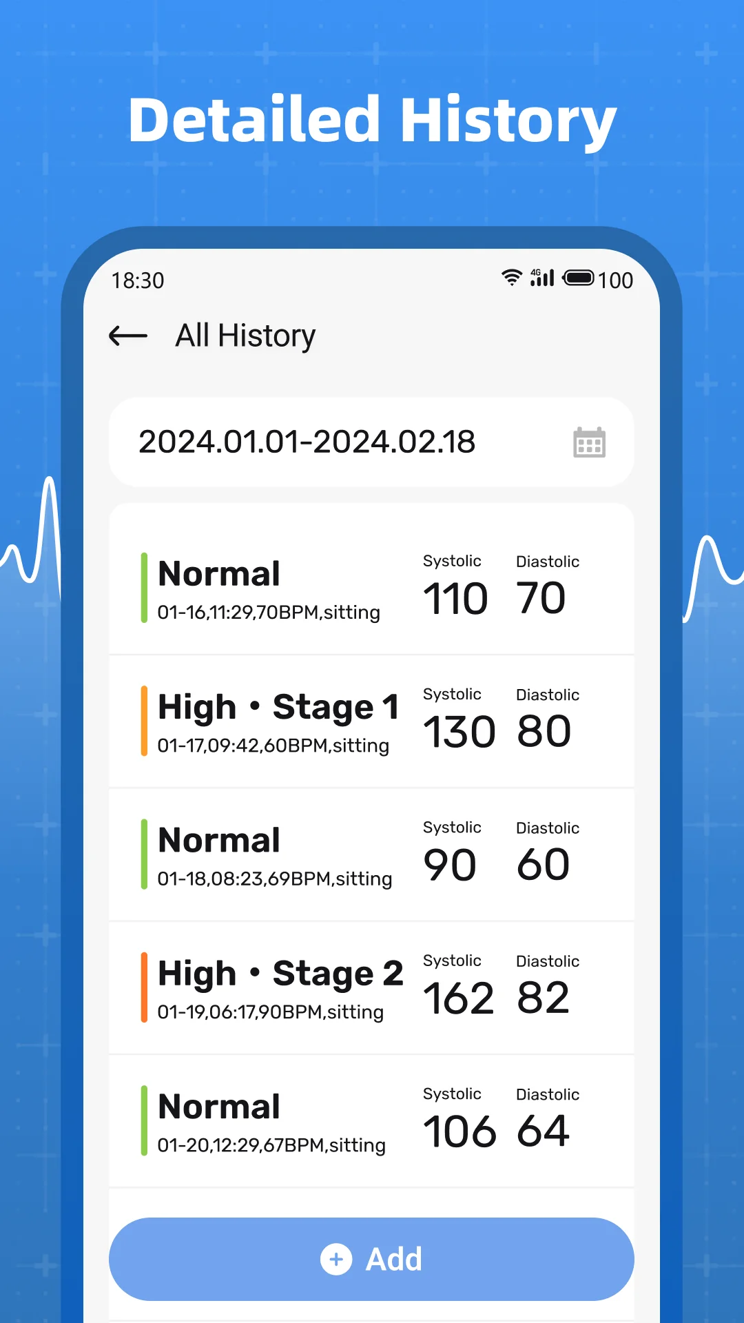 截图 Blood Pressure Tracker 2