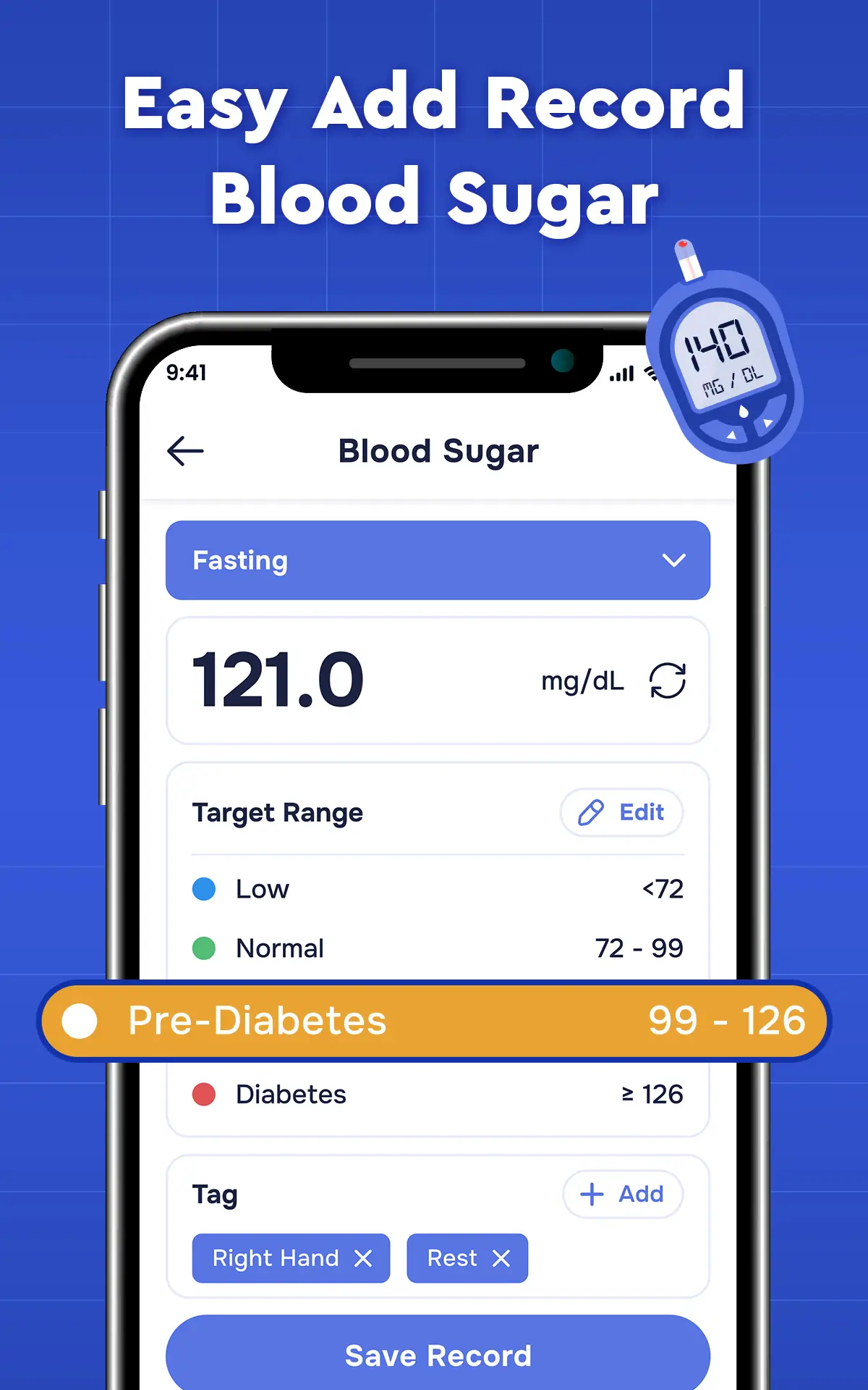 Screenshot Blood Sugar Care: BP Monitor 3